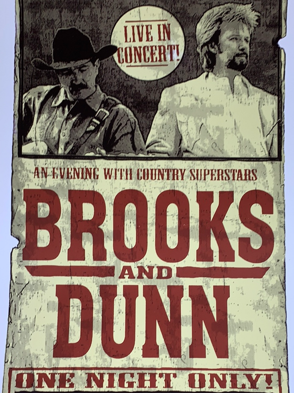 Brooks and Dunn - 1998 Ron Donovan poster Anchorage, AK