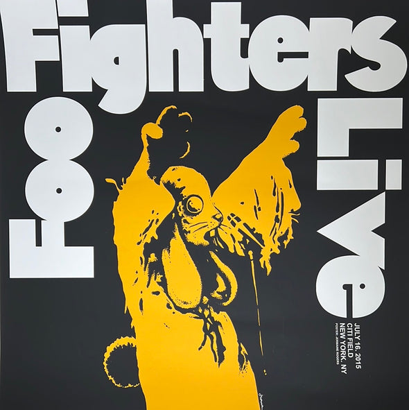 Foo Fighters - 2015 Jermaine Rogers poster New York, NY Citi Field