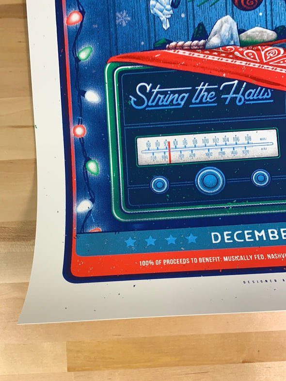 Billy Strings - 2020 Half Hazard poster String the Halls