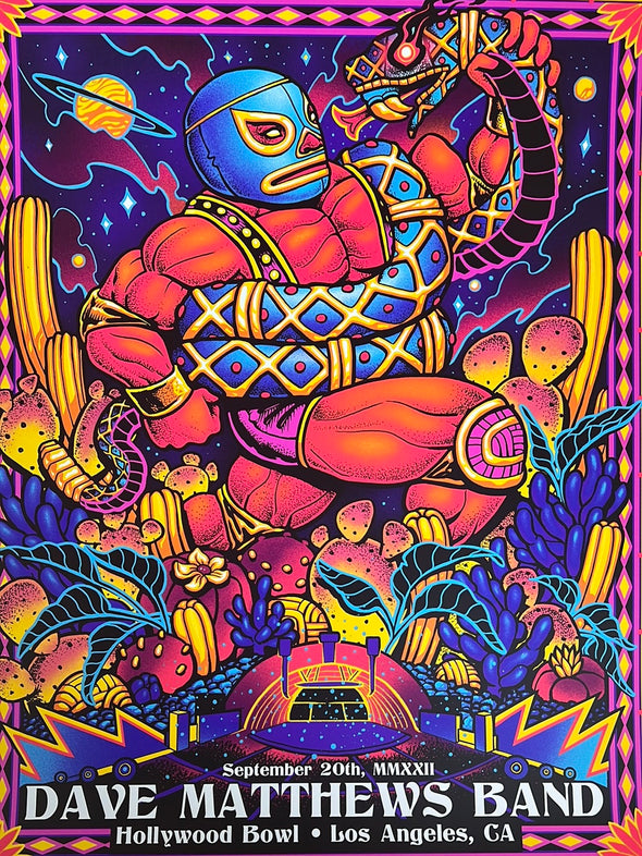 Dave Matthews Band - 2022 Munk One poster Los Angeles, CA N2 Purple