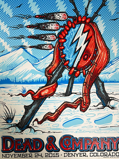 Dead & Company - 2015 Jeff Wood poster Denver, CO S/N