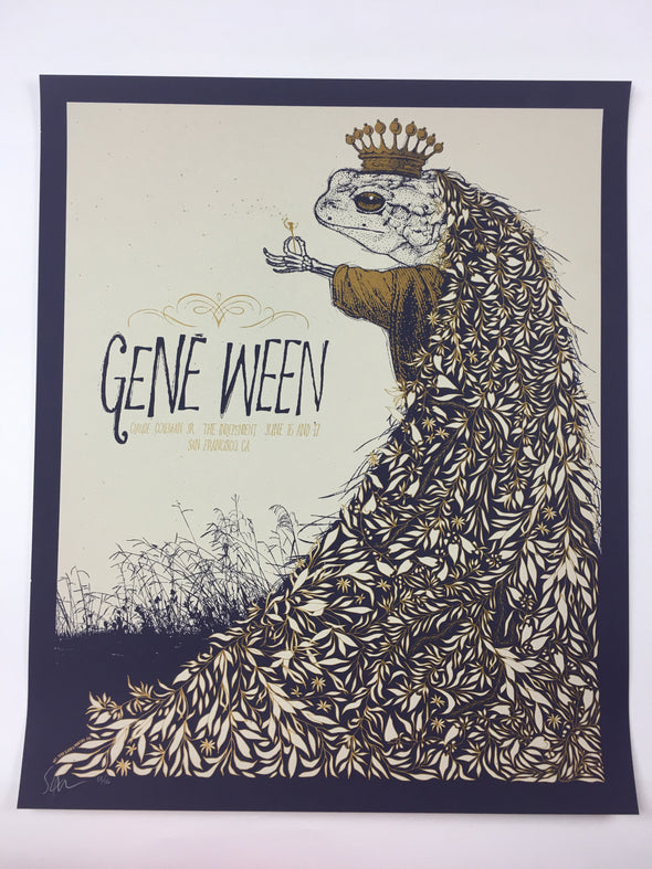 Gene Ween - 2009 Todd Slater Poster San Fransisco, CA The Independent