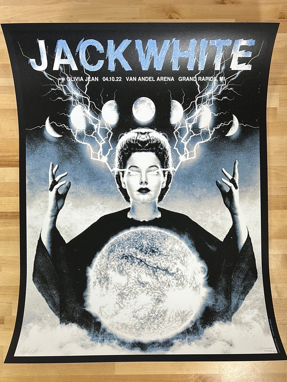 Jack White - 2022 The Silent Giants poster Grand Rapids, MI S/N