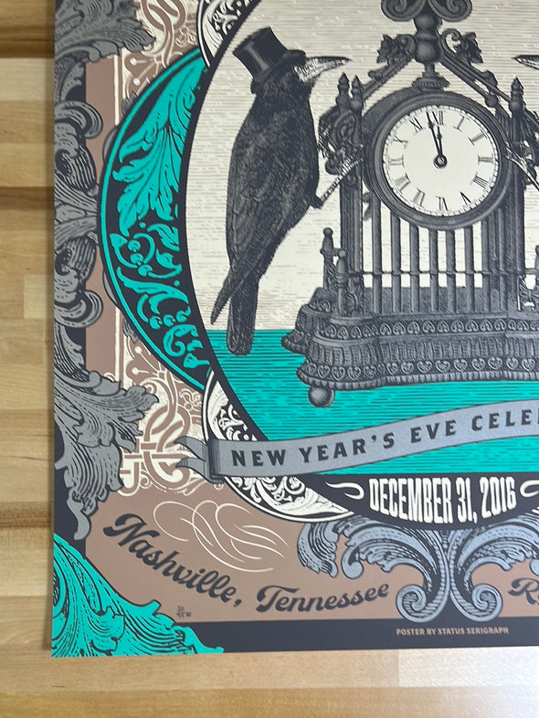 Old Crow Medicine Show - 2016 Status Serigraph poster Nashville, TN