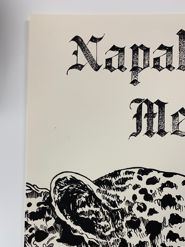 Napalm Death & Melvins - 2016 Fugscreens Studios poster Omaha, NE 4/25