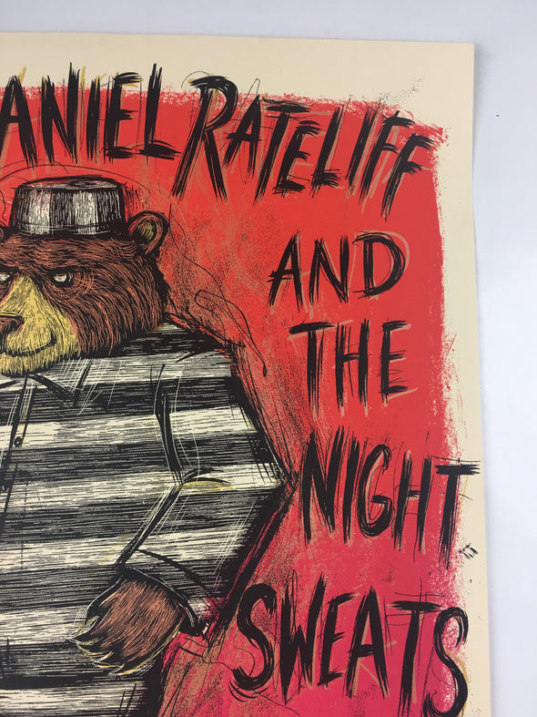 Nathaniel Rateliff and the Night Sweats - 2015 Dan Grzeca Poster Chicago, IL Par