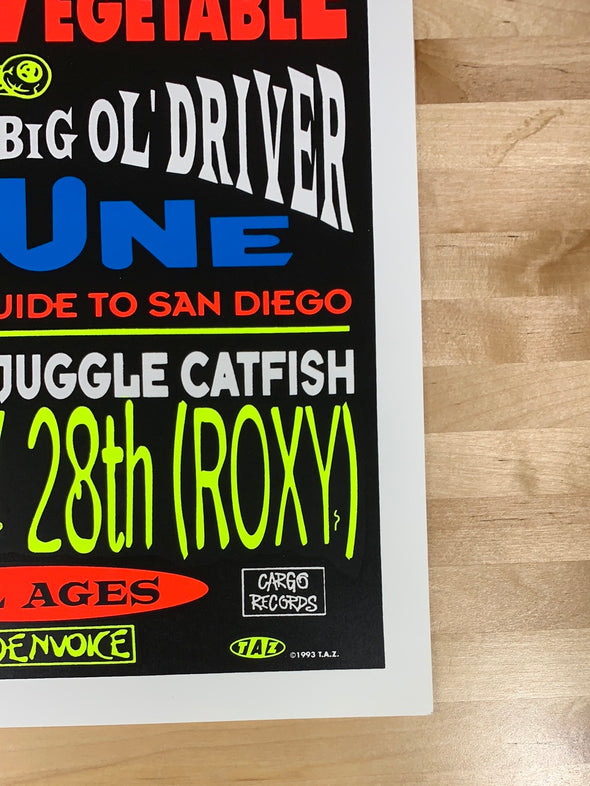 Drive Like Jehu - 1993 T.A.Z. poster Los Angeles, CA Roxy 1st ed