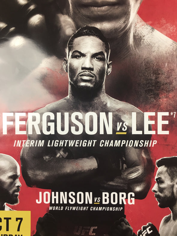 UFC 216 - 2017 Poster Ferguson vs Lee, Johnson vs Borg