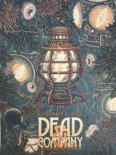 Dead & Company - 2021 Luke Martin poster Noblesville, IN AP