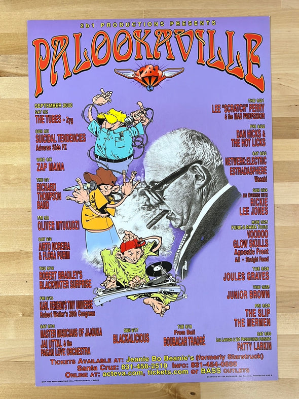 MHP 102 September - 2000 poster Palookaville Santa Cruz, CA 1st
