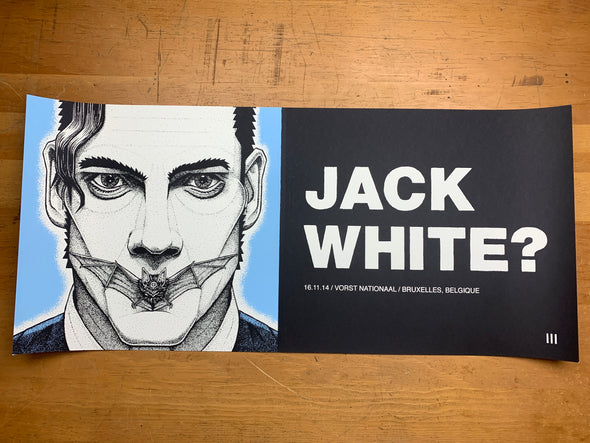 Jack White - 2014 Matthew Jacobson poster Brussels, Belgium