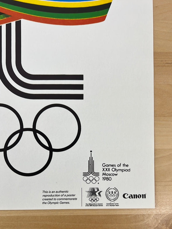 Canon Olympic Commemorative Series 1984  - poster 1980 Moscow