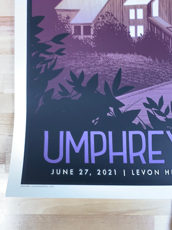 Umphrey's McGee - 2021 Justin Santora poster Woodstock, NY