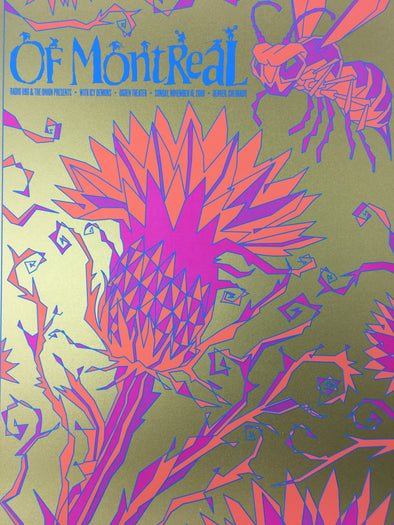 Of Montreal - 2008 Todd Slater Poster Denver, CO Ogden Theater