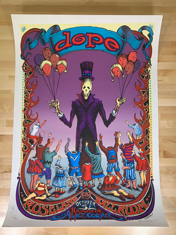 Dope Halloween - 2000 Emek poster Alice Cooper New York