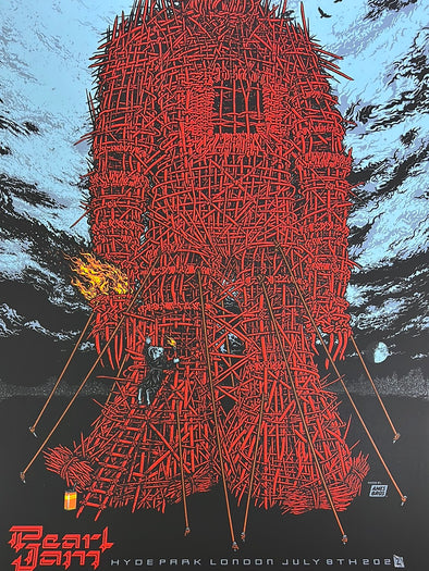 Pearl Jam - 2022 Ames Brothers poster London, GBR N1 #1