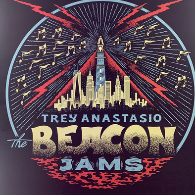 Trey Anastasio - 2020 Your Cinema poster New York, NY The Beacon Jams Crimson Red