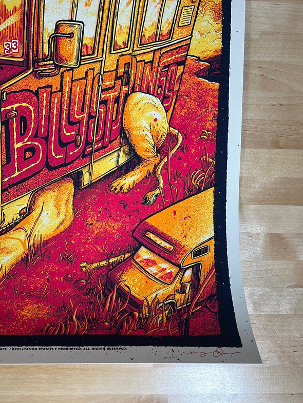 Billy Strings - 2021 Dave Kloc poster Detroit, MI 11/20 The Fillmore AP