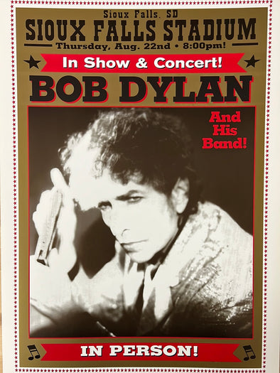 Bob Dylan - 2002 Geoff Gans poster Sioux Falls, SD
