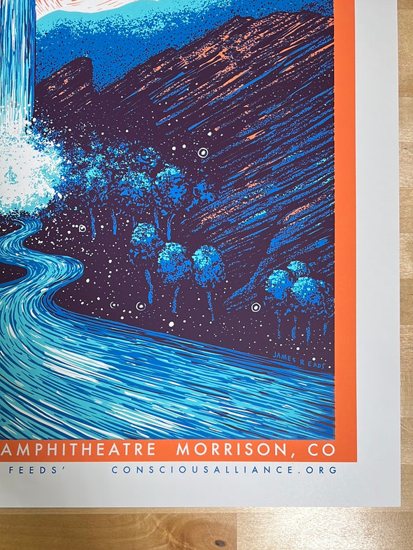 String Cheese Incident - 2018 James Eads poster Red Rocks Morrison, CO