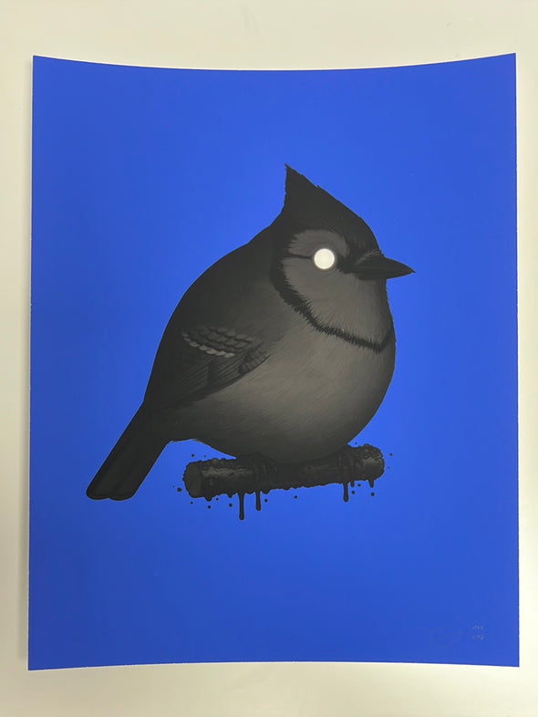 Fat Bird - 2022 Mike Mitchell poster Blue Jay II (variant)