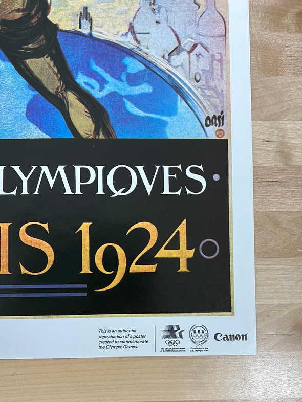 Canon Olympic Commemorative Series 1984  - poster 1924 Paris