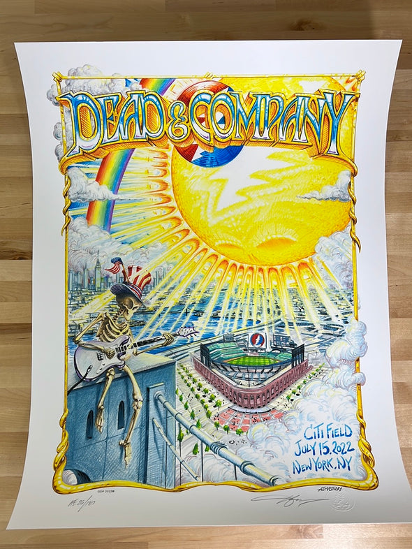 Dead & Company - 2022 AJ Masthay poster Citi Field, New York N1 S/N