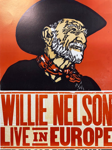 Willie Nelson - 2010 Hatch Show Print 6/19 poster Stuttgart, Deutschland
