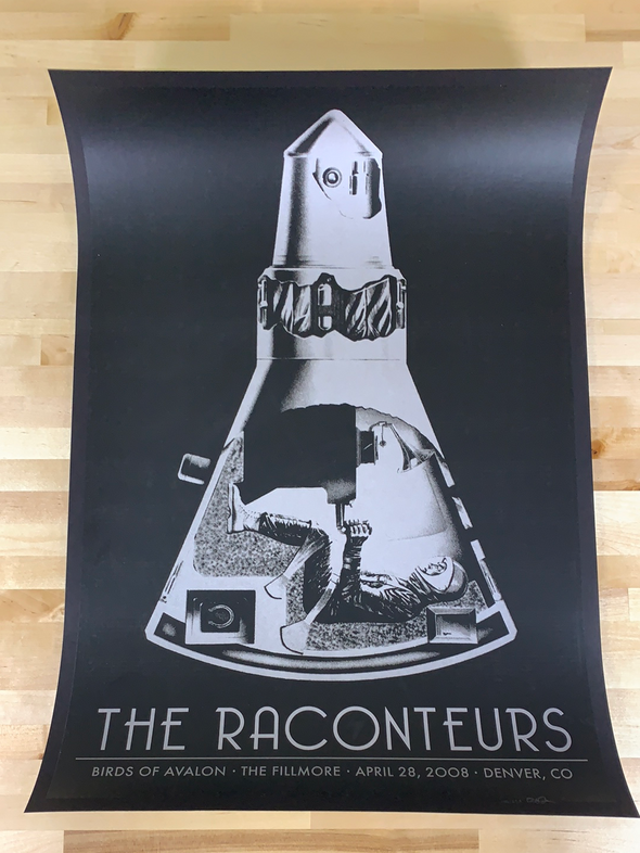 The Raconteurs - 2008 Rob Jones poster Denver, CO The Fillmore