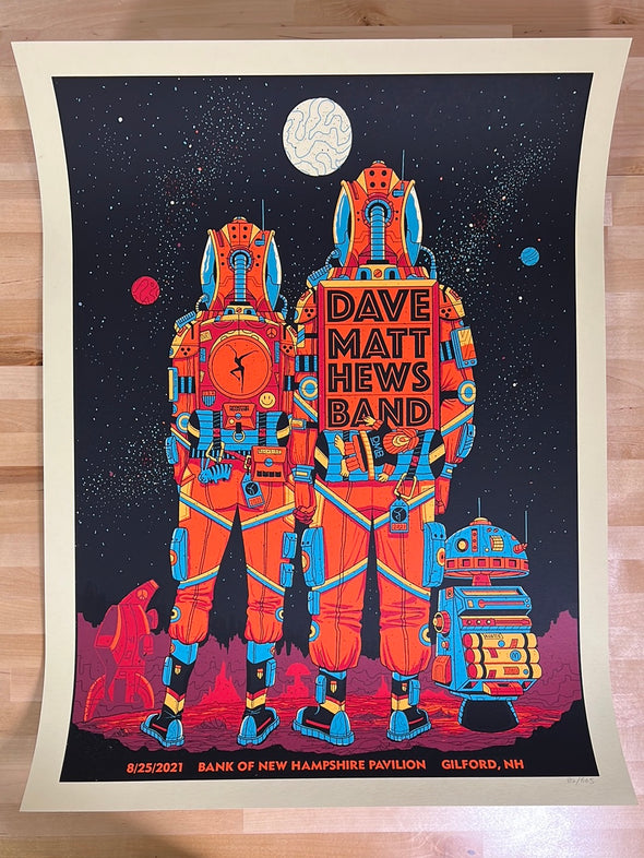 Dave Matthews Band - 2021 Methane poster Gilford, NH 8/25