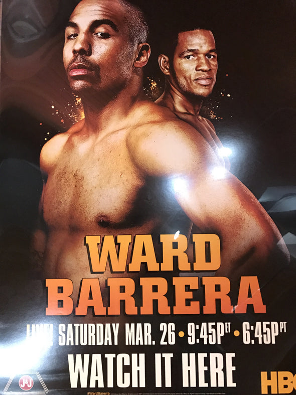 Boxing poster Ward vs. Barrera HBO PPV