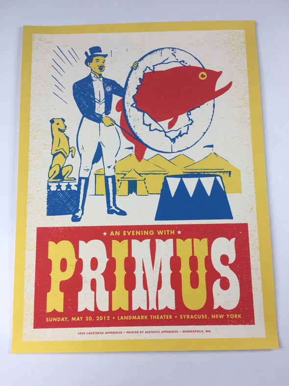 Primus - 2012 Aesthetic Apparatus poster Syracuse Landmark Theater