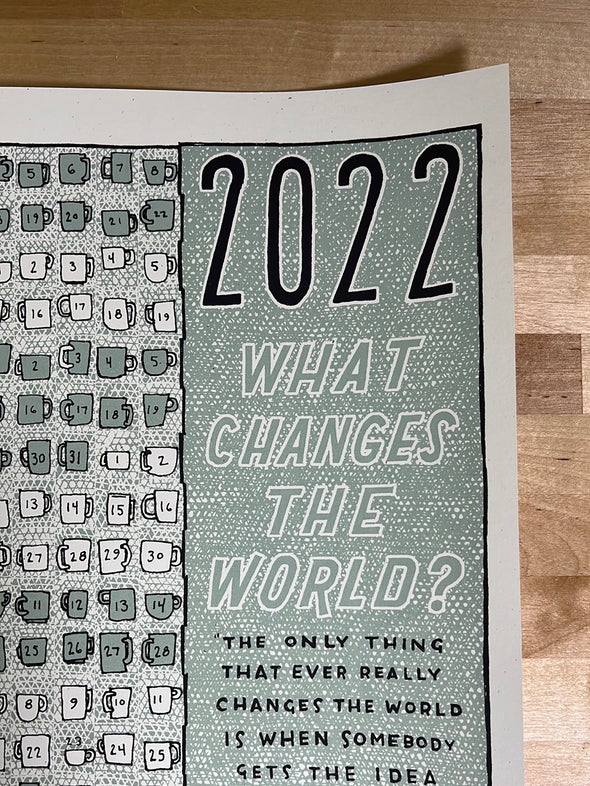 What Changes The World Calendar - 2022 Jay Ryan Art Print Fred Rogers