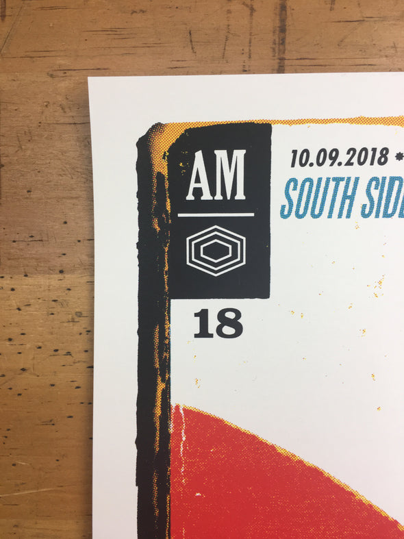 Arctic Monkeys - 2018 Ivan Minsloff poster Dallas, TX South Side Ballroom