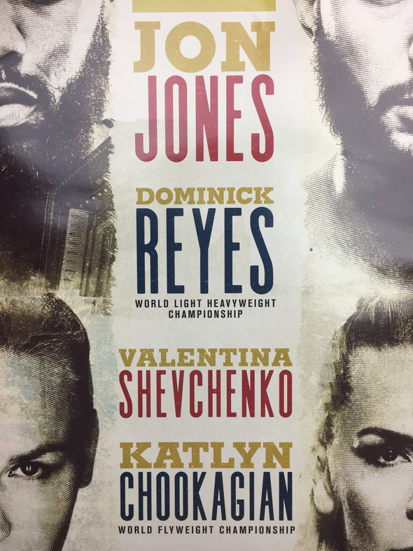 UFC 247 - 2020 Poster Jones vs Reyes & Shevchenko vs Chookagian