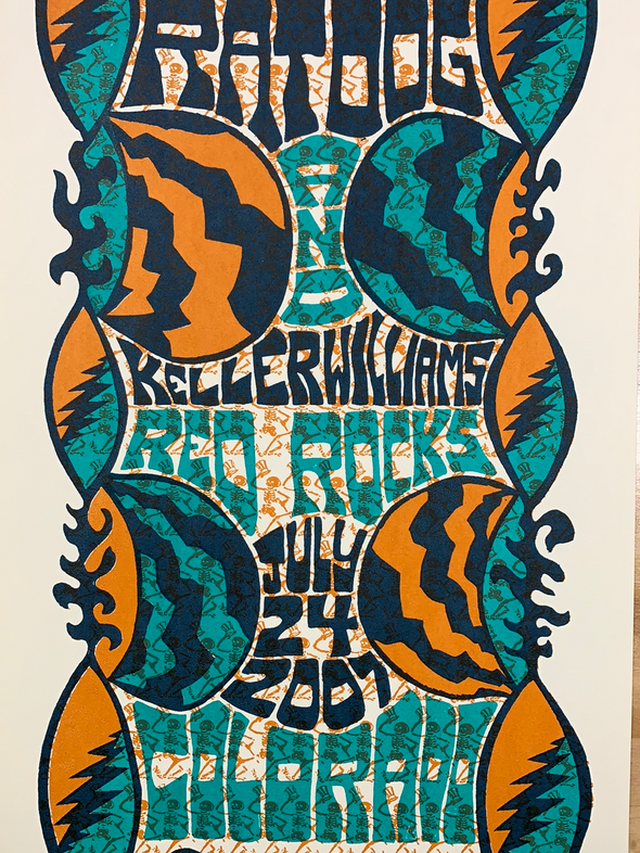 Ratdog Keller Williams - 2007 Tripp poster Morrison, CO Red Rocks