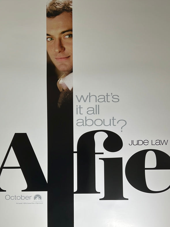 Alfie - 2004 video promo movie poster original vintage 27x40