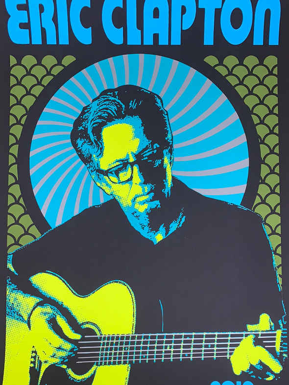 Eric Clapton - 2019 Scrojo poster European Tour