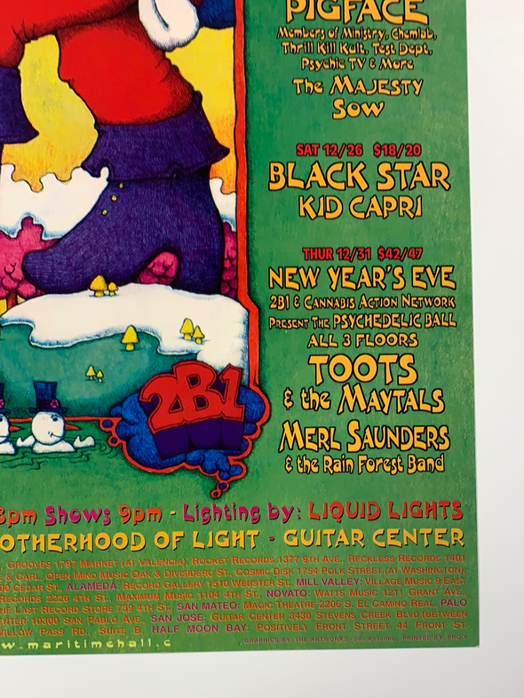 MHP 54 December Santa Clause - 1998 poster Maritime Hall San Fran 1st