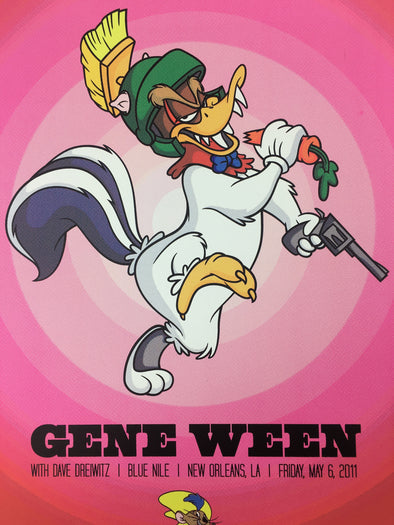 Gene Ween - 2011 Todd Slater Poster New Orleans, LA Blue Nile