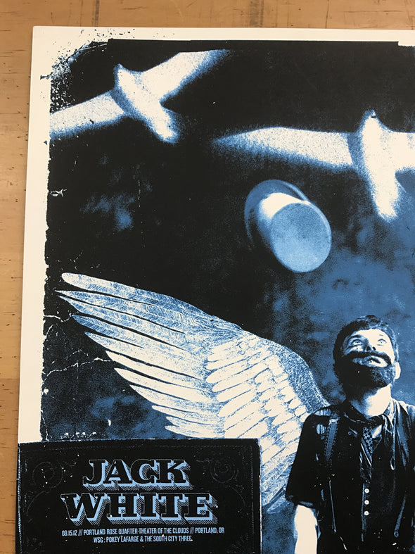 Jack White - 2012 The Silent Giants poster Portland, OR 1st