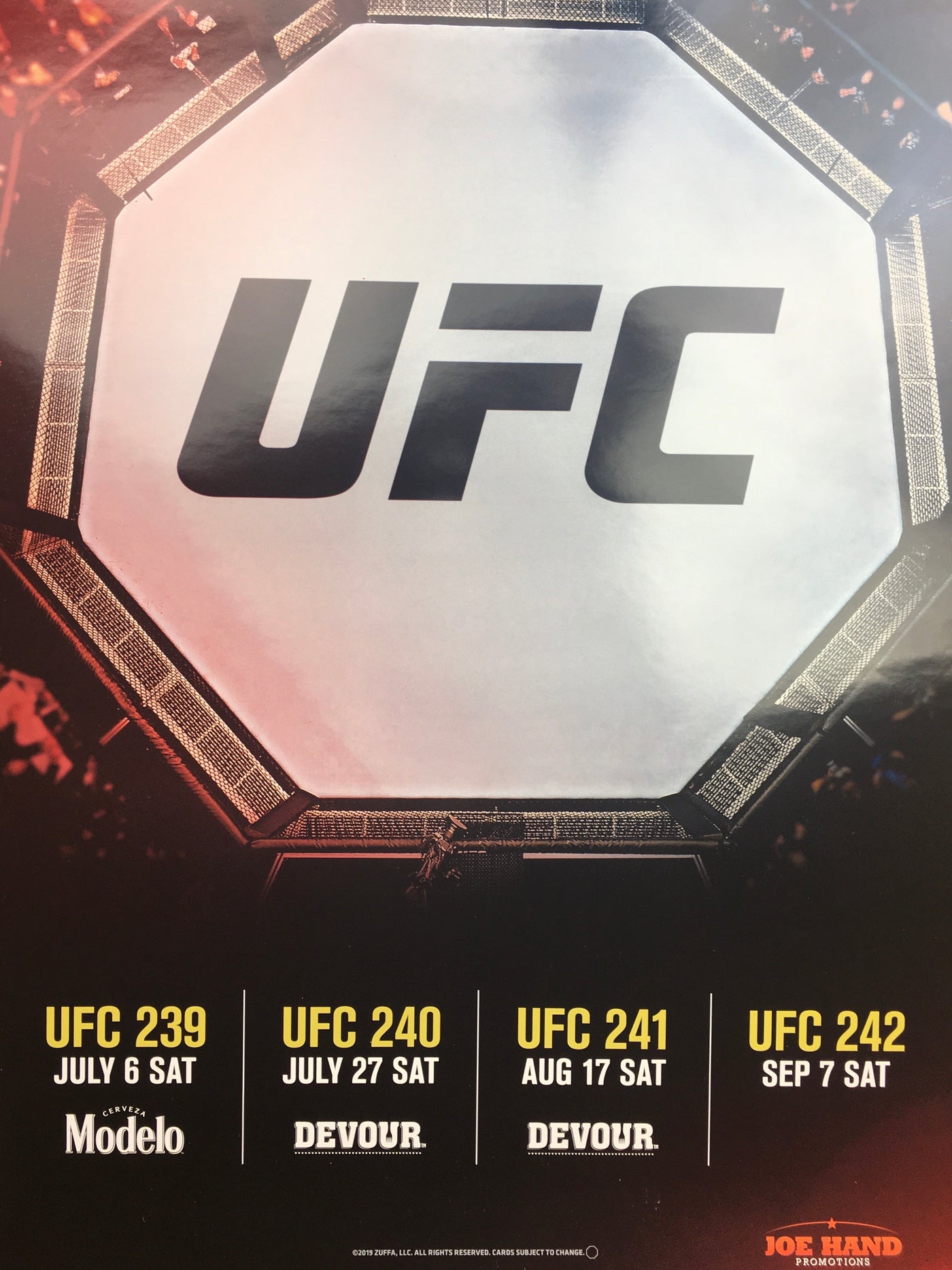 3ufc Signage Ufc Logo Poster