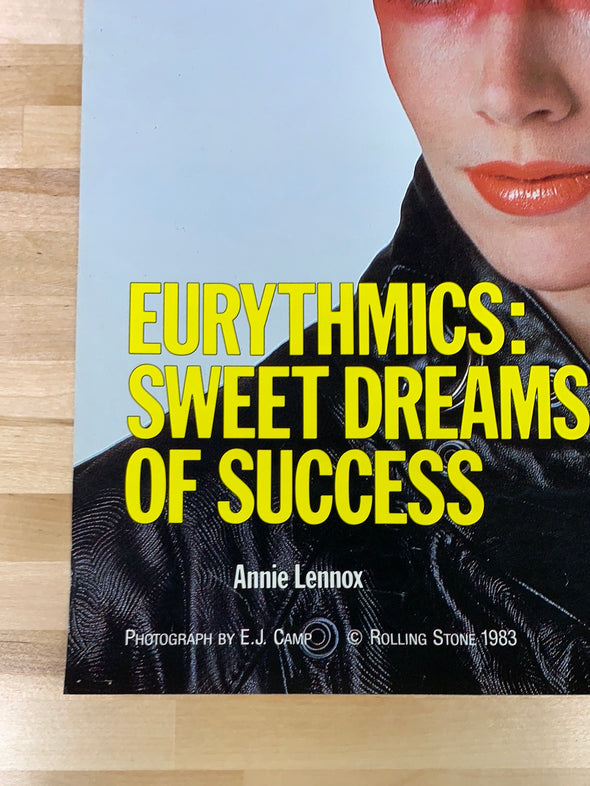 Annie Lennox - 1983 Rolling Stone poster Original Vintage