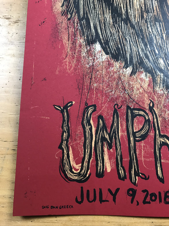 Umphrey's McGee - 2016 Dan Grzeca poster Charlotte, NC Fillmore