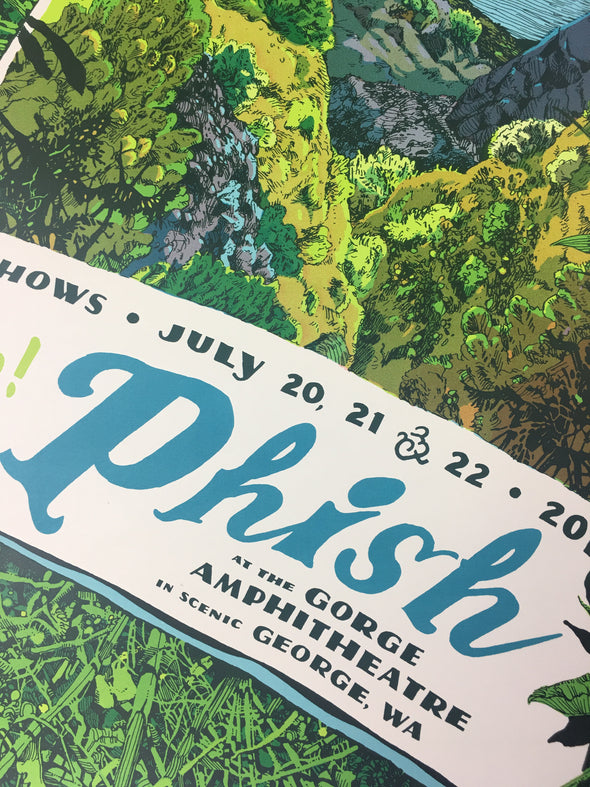 Phish - 2018 Landland Poster George, WA Gorge Amphitheatre