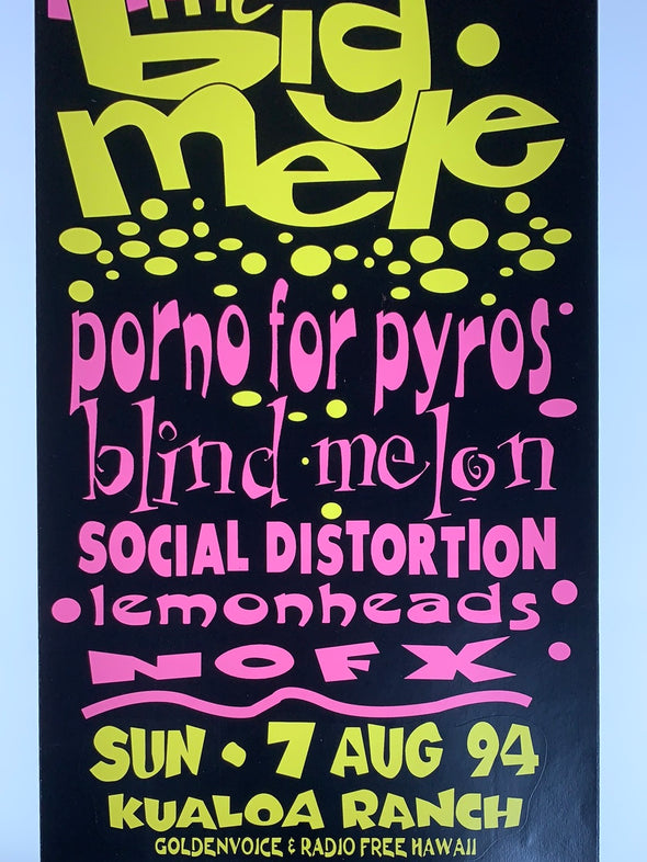 The Big Mele - 1994 Micky Borens poster Blind Melon 1st ed