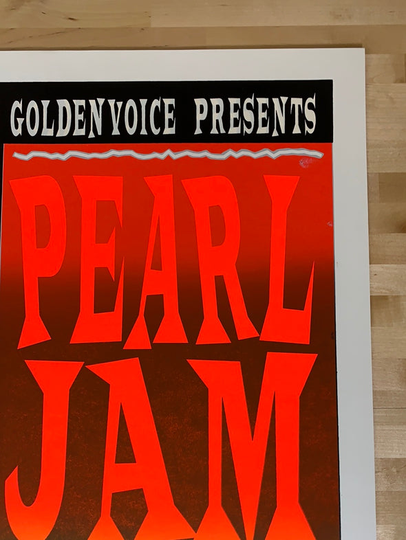 Pearl Jam - 1998 T.A.Z. poster Maui, HI Cultural Center Variant