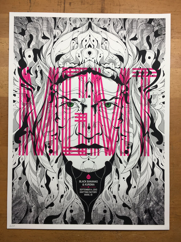 MGMT - 2013 Delicious Design League poster Boise, ID Knitting Factory