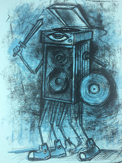 Vinyl Warrior - 2012 Dan Grzeca Poster Art Print