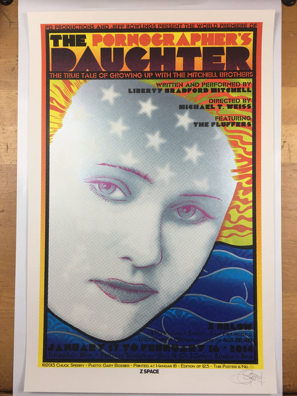 The Pornagrapher's Daughter - 2013 Chuck Sperry poster San Francisco, CA Z Below